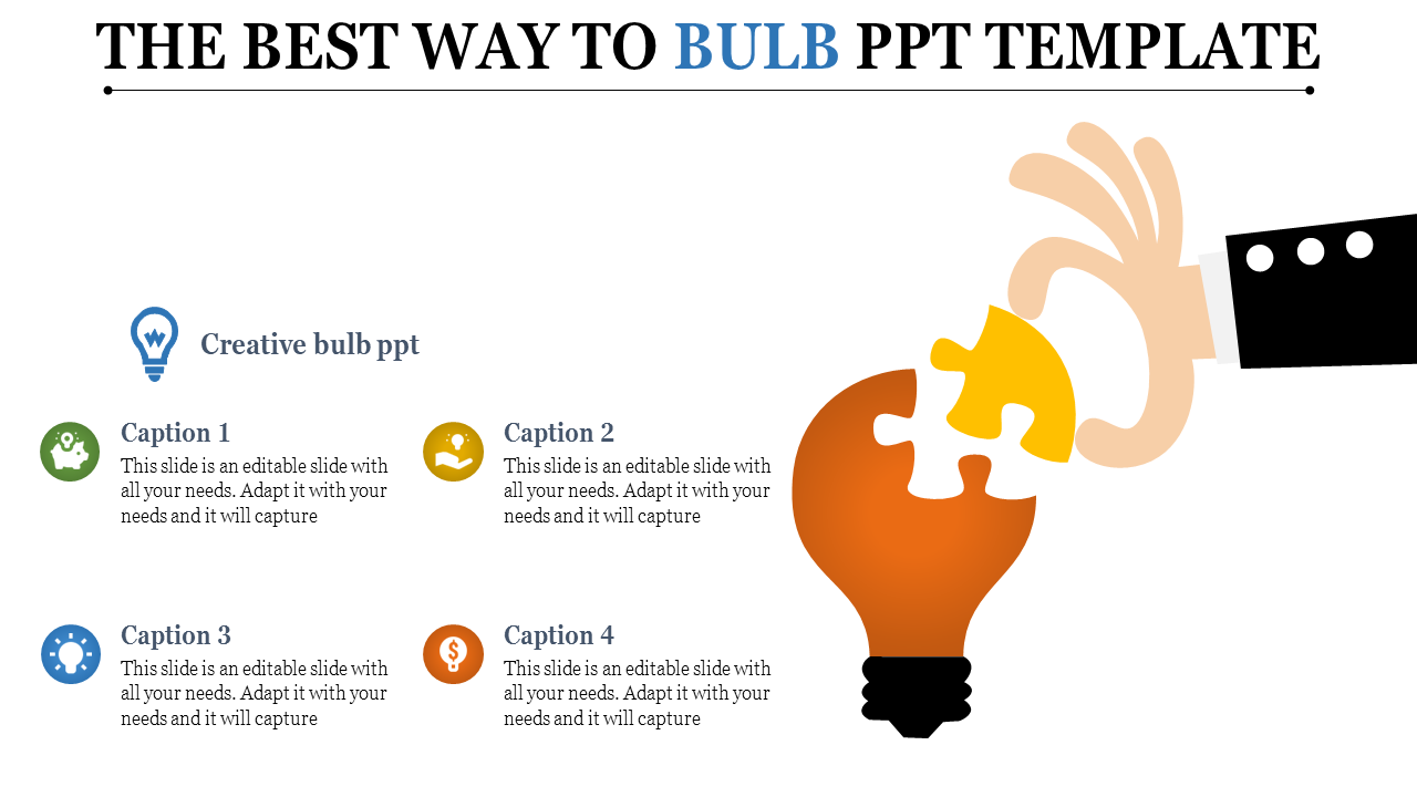 bulb ppt template-The Best Way To BULB PPT TEMPLATE